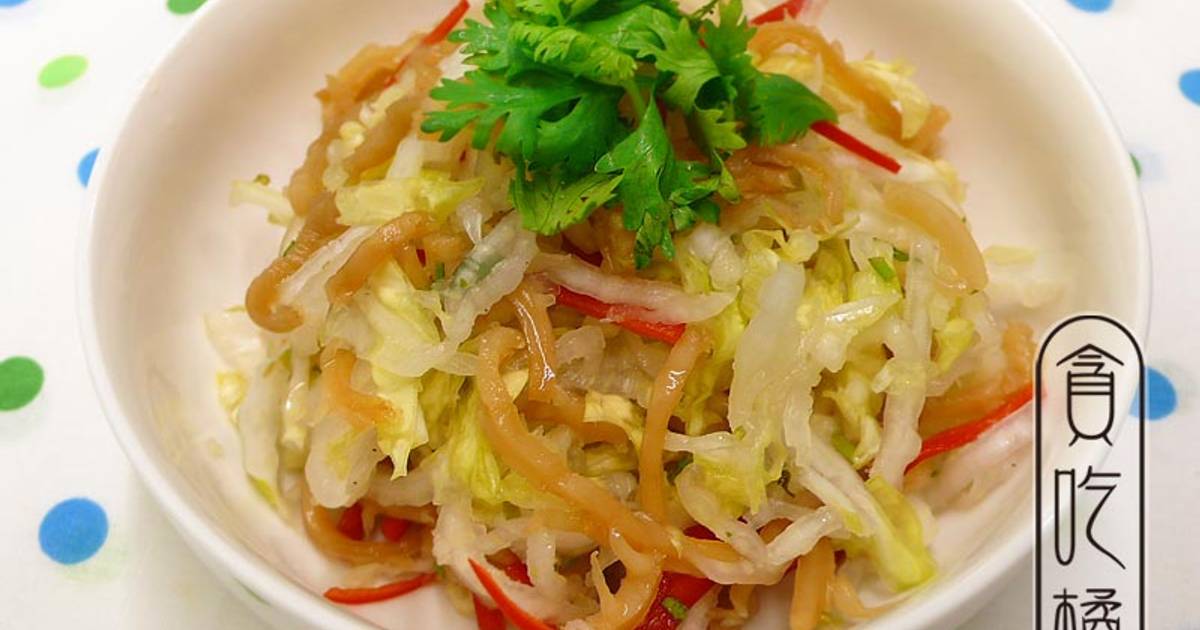柠檬蜇皮白菜芯 ☆ 海蜇皮冷盘3