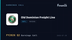 【ODFL 2026 Q2 法說會】Old Dominion 獲利追平歷史新高，資本支出加碼 43% 至 3.8 億美元，釋出復甦初期訊號