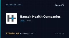 【Bausch Health 2026年第三季法說會】Bausch Health再度上調財測，單季調整後EBITDA首度突破10億美元；示警2027年XIFAXAN將面臨4億至5億美元逆風