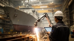 HD現代將智慧焊接系統匯入美軍艦建造核心船廠