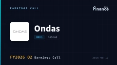 [ONDS 2026會計年度Q2法說會] Ondas上調全年營收目標至5.25億至5.5億美元，Q2營收暴增13倍達8,380萬美元
