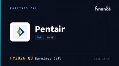 【Pentair 2026 Q3 法說會】美國水處理大廠 Pentair 每股盈餘 1.18 美元超標，宣布泳池通路去庫存告終，預告 2027 年泳池銷售強彈 14%