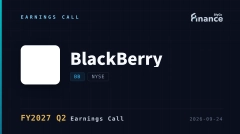 【BlackBerry 2027會計年度Q2法說會】QNX營收創8,000萬美元新高、年增26%，BlackBerry連續第二季上修全年展望