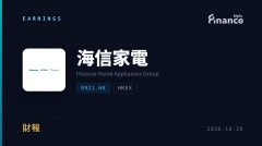 海信家電Q3獲利暴跌74% 中金大砍目標價仍喊「跑贏行業」