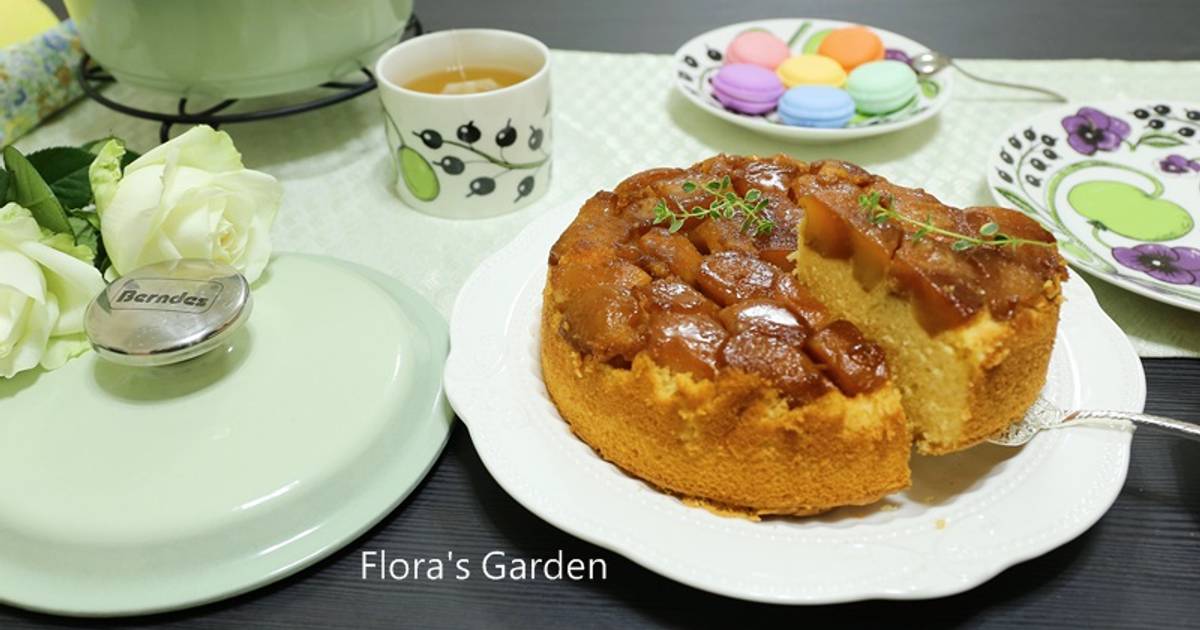 铸铁锅做焦糖苹果反烤蛋糕