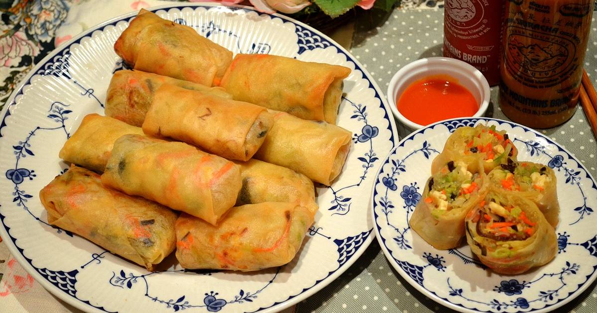 鸡肉蔬菜粉丝春卷