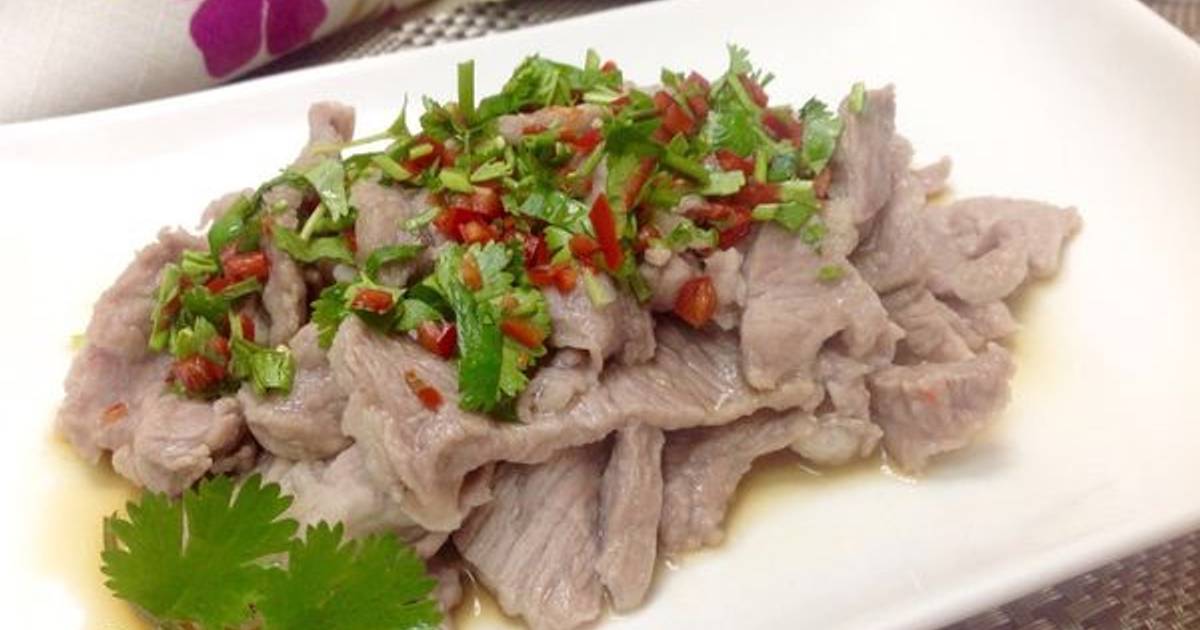 泰式凉拌梅花猪肉片