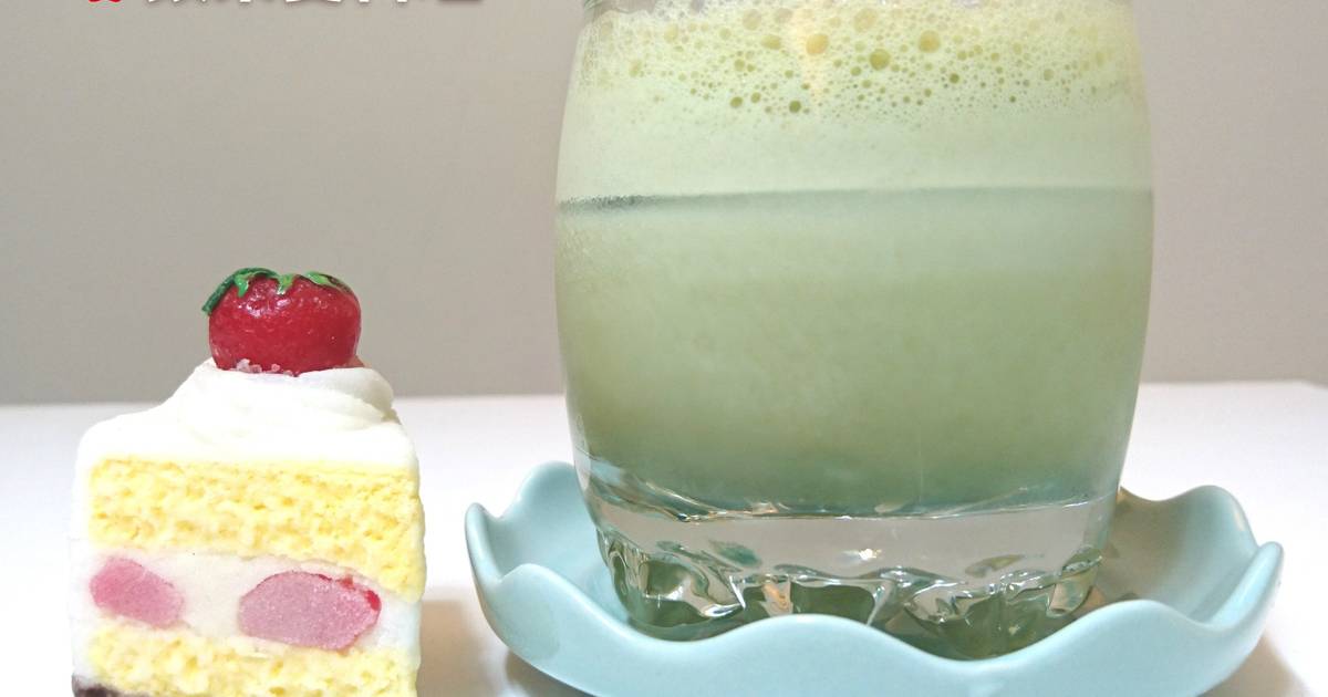 抹茶豆浆(15秒.自制手摇饮料)