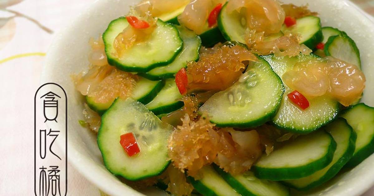 香蒜蜇头拌小黄瓜 ☆ 海蜇皮冷盘5