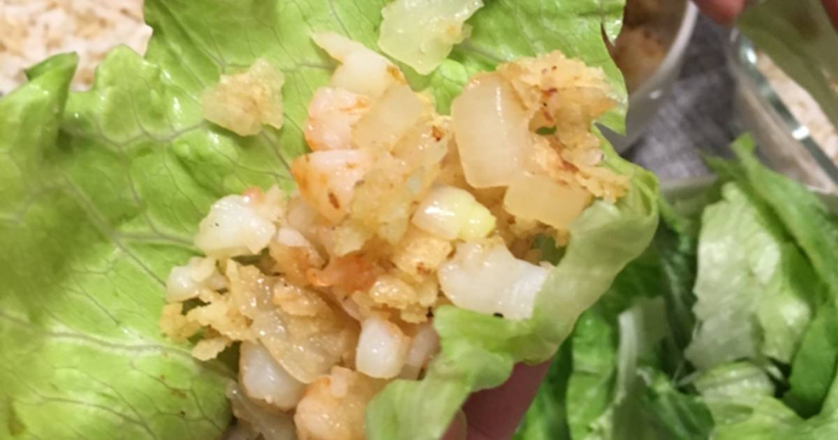 生菜虾松